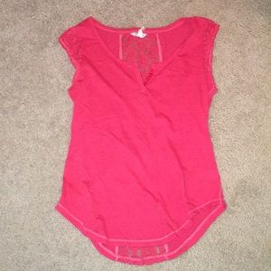 Aeropostale Tank/Tee with Lace Back